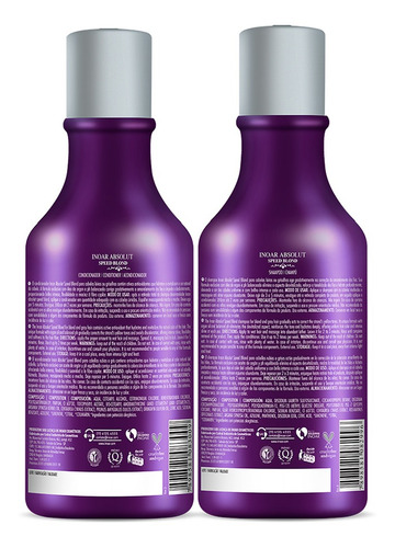 Imagem 7 de 7 de Kit Inoar Absolut Speed Blond Duo 250ml Matizador