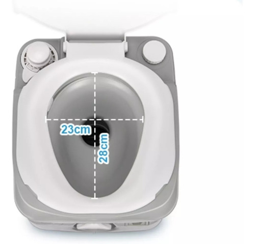 Vaso Sanitário Portátil 22l Porta Potti Motorhome Trailer