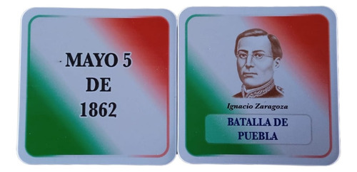 Juego Didáctico Memopáres Histórico, Fechas Histór De México