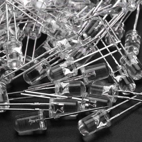Crystally-300 Luces Led De Diodo Blanco Cálido De 5 Mm, 3 V,