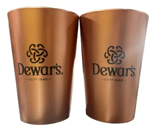Copo De Acrílico Personalizado Dewars Whisky 350ml Kit C/ 2