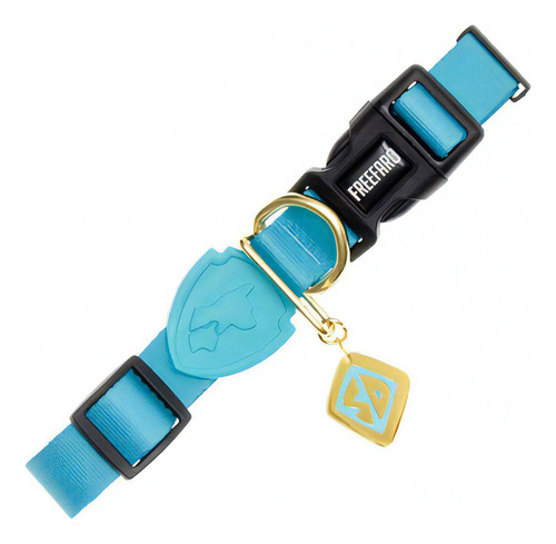 Coleira Para Cães Pequenos Scooby-doo Com Pingente Pp Cor Azul-turquesa Scoob