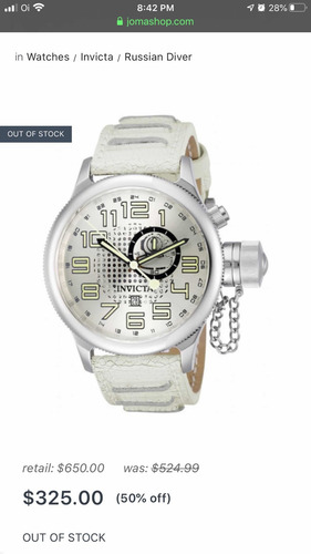 Relógio Invicta 10553 Raridade - Raro Original