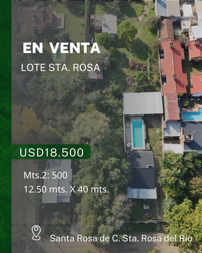 Lote A La Venta Santa Rosa De Calamuchita