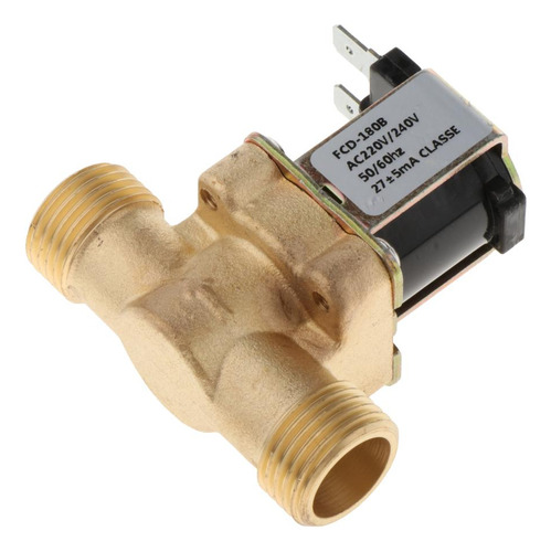 2 Válvula Solenoide De 1/2 Pulgada, Latón Entrada Dc220v