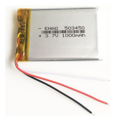 Bateria Lipo Para Drone Etc 3.7v 1000 Mah 3.7 Volt 3 Cables