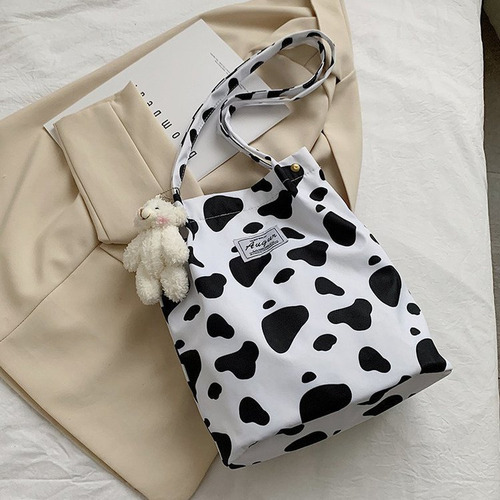 Bolso De Mano Simple Con Estampado De Cebra Y Leopardo