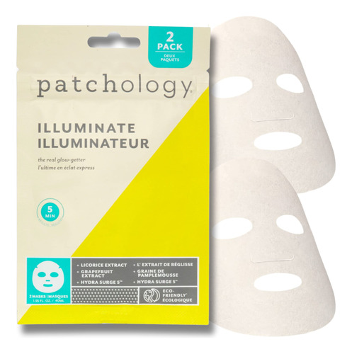 Patchology Mascarillas Iluminadoras Con Vitamina C Para El C