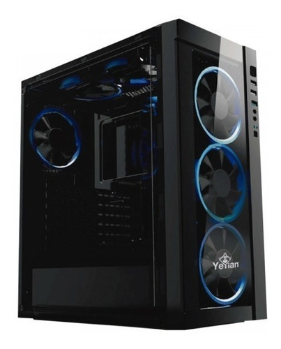 Gabinete Yeyian Blade 2100 Con Ventana Led Azul Mid-tower /v