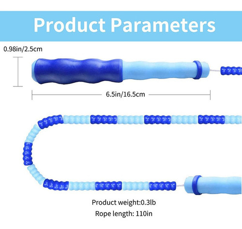 Cuerda De Saltar De Bambú Segmentada Ajustable 250cm