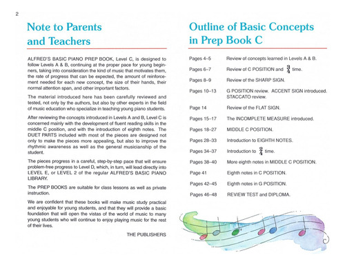 Alfred's Basic Piano Library Prep Course Lesson Book Level C