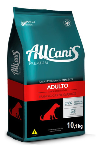 Ração Allcanis Cães Raças Pequenas Adultos Frango 10kg