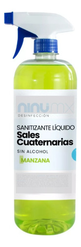 Sanitizante Liquido Spray Desinfectante Ninu.mx 1 Litro Fragancia Manzana