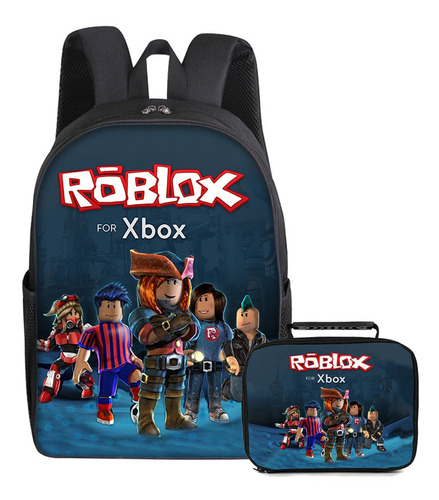 Mochila Infantil De Dibujos Animados Roblox+lonchera School+