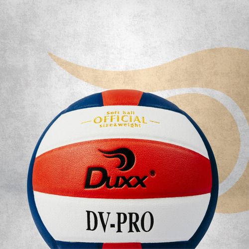 Balón Volley Ball Duxx Microfibra Professional Dv-pro #5 Color Azul/Blanco/Rojo