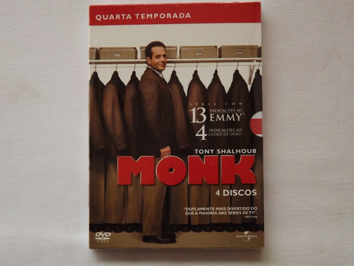 Box Dvd Monk 4ª Temporada Completa - Original - Lacrado