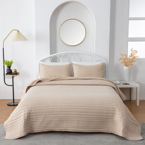 Juego De Colchas Tamaño Individual Taupe | Colcha De Cama