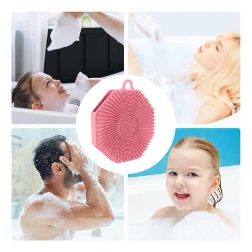 Pincel De Ducha De Silicona Silicone Loofah Scrubber De Cuer
