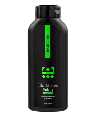 Talco Para Barbearia Multiuso Pulvus Mentol Embaixador 200g