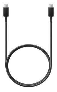 Cable usb 2.0 Samsung Cable USB-C to USB-C negro con entrada USB Tipo C salida USB Tipo C