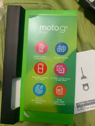 Celular Motorola Moto G6 Play 32gb Usado Seminovo