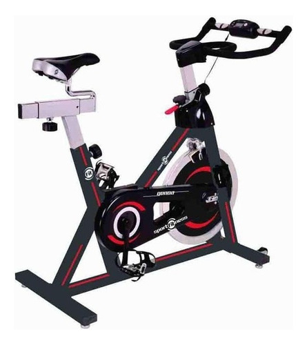 Bicicleta Spinning Genoa Sportfitness Gym 5 Años Color Rojo