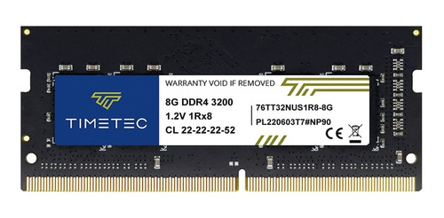 Memoria Ram Laptop Timetec 8gb Ddr4 3200 Mhz