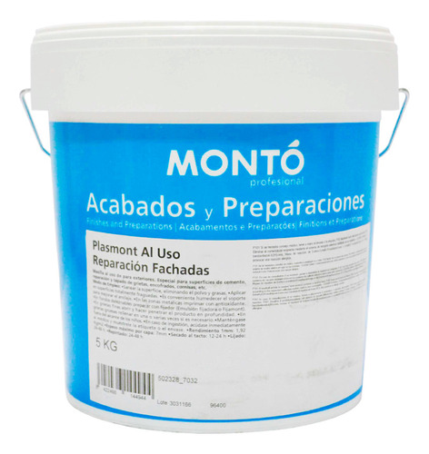 Monto Plasmont Reparacion Fachadas 5kg