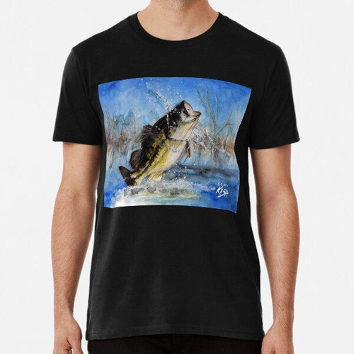 Remera Pintura De Lobina Negra De Scott Kish Algodon Premium