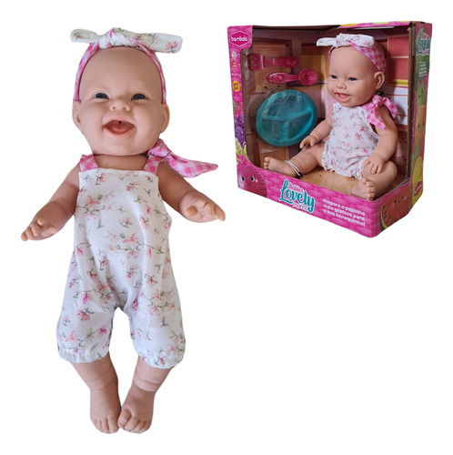 Boneca Papinha Tipo Reborn Com Acessórios Bebe Menina