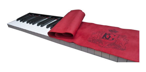 Imagen 10 de 10 de Cobertor De Teclas Para Piano Bg A66piano Color Rojo