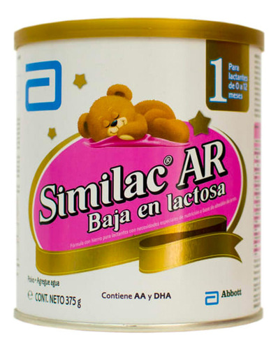 Fórmula Infantil Similac Ar Baja En Lactosa 375 Gr