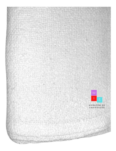 Kit 10 Pano De Chão Branco Grande Saco Duplo Algodão Atacado