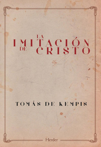 Imitacion De Cristo, La (ne) (libro Original)