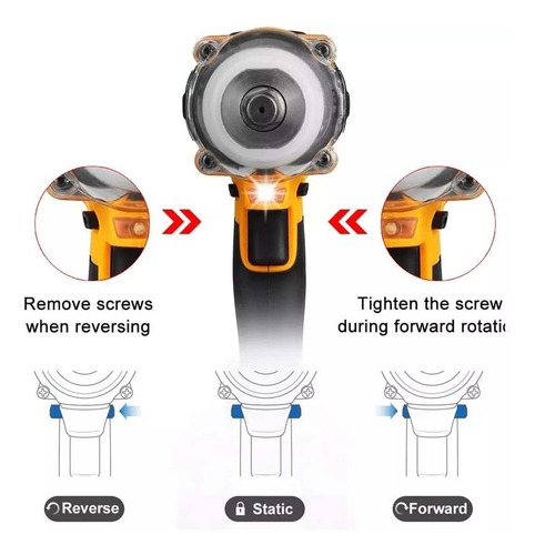 Hecelo MT600N10C2BPA 990n.m Pistola Llave De Impacto Inalámbrico De 2 Batería 1/2 Brushless
