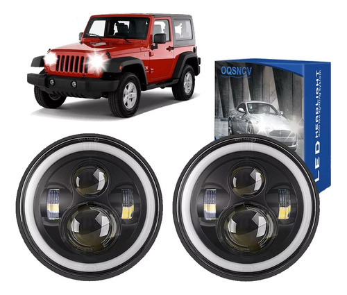 Cd Faro Led Redondo De 7 Pulgadas Para Camión 4 X 4