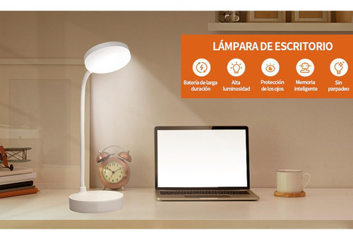 A Lámpara De Escritorio Recargable Led El Cuidado De Los