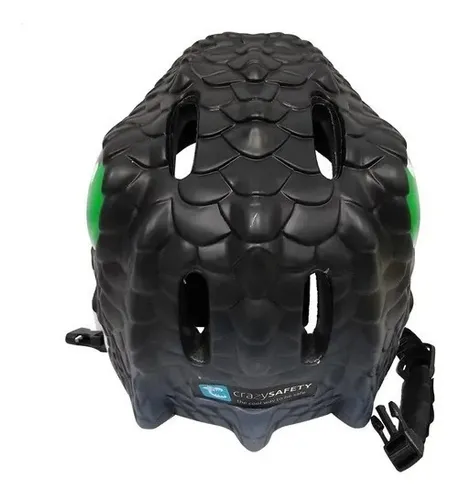 Casco Bici Skate Infantil Crazy Safety Dino Dragon Luz Led