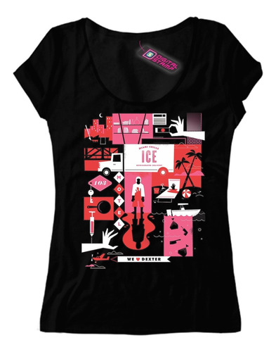 Remera Mujer Dexter Serie Tv S26 Dtg Premium