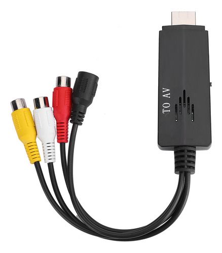 Cable Adaptador Convertidor Hdmi A Av Rca 1080p Hd, Macho