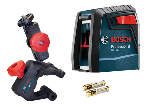 Nivel Láser De Línea Cruzada Bosch Gll30, Autonivelante, 9 M