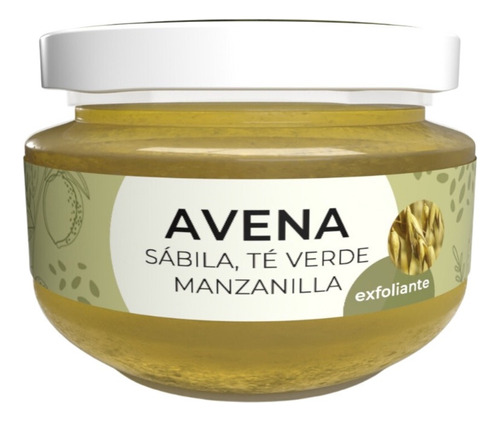 Avena, Sábila, Te Verde, Manzanilla-exfoliante-tienda Of.