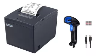 Impresora Termica Ticketera Usb 80mm + Lector Barra Laser 1d