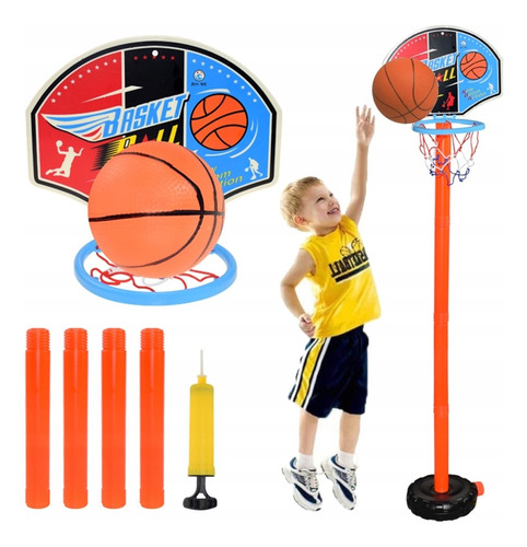 Juego De Baloncesto For Niños 2 En 1 Con Bomba De Baloncesto