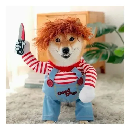 . Disfraz De Chucky Para Perro Grande Talla L