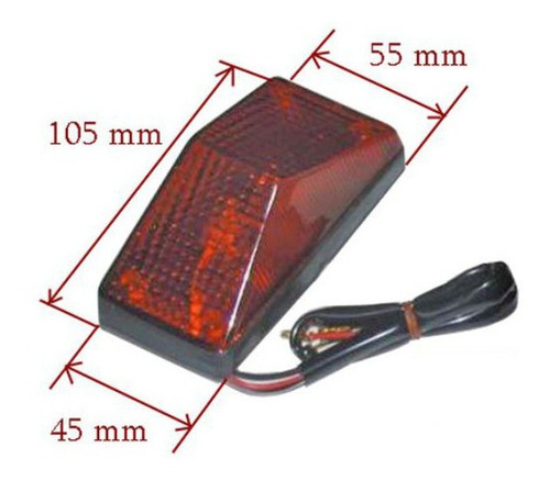 Imagen 4 de 4 de Luz Trasera Moto Honda Xr 250 1986-1995 Y Honda Xlr 250