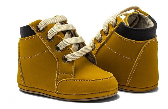 Sapatinho Bota Bebê Kids Masculino Recém-nascido De Couro | Mercado Livre