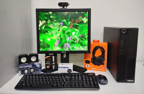 Kit Core I3, Headset Usb, Webcam, Wi-fi, Monitor 17 (Usado)