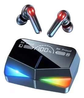 Audifonos Inalámbricos Bluetooth M28 Color Negro Luz Rgb