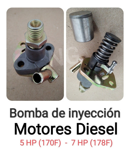 Imagen 1 de 3 de Bomba Inyección 178f Motor Diesel 7 Hp Toyama Domopower